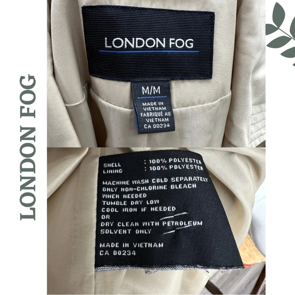 Vintage Y2K London Fog Trench Coat
Tan Single Breasted Waist Tie Size
Medium - Picture 13 of 13